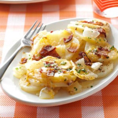 Grilled Three Cheese Potatoes