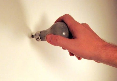 Concrete Light Bulb Wall Hooks - 15 Unusual and Creative Repurposed Wall Hooks