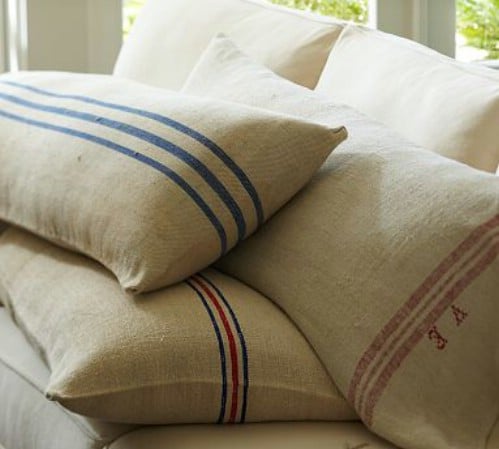 Vintage Inspired Feedbag Pillows