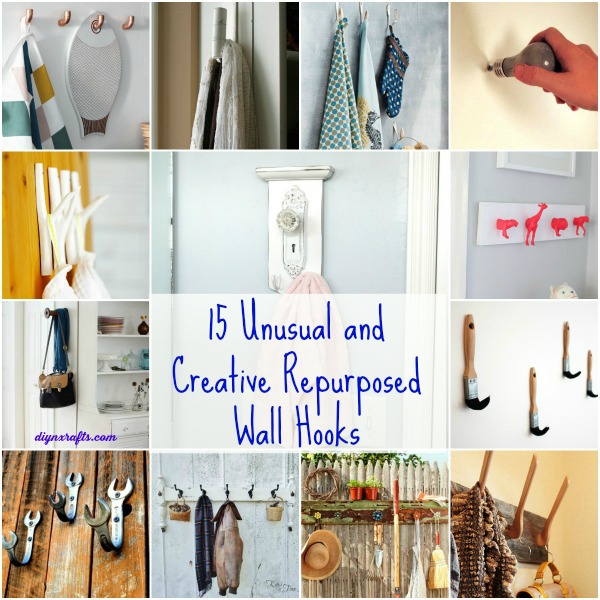 15 Unusual and Creative Repurposed Wall Hooks - DIY & Crafts