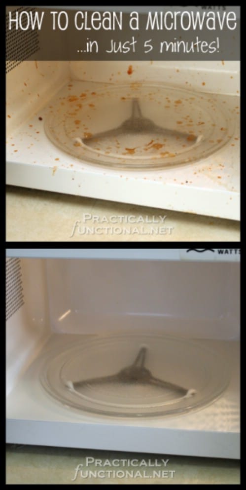 Clean A Microwave With Vinegar And Steam