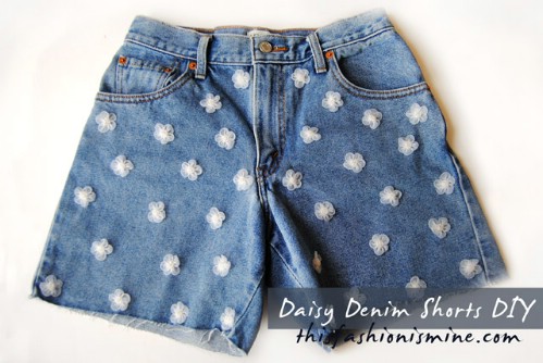 Daisy Denim Shorts