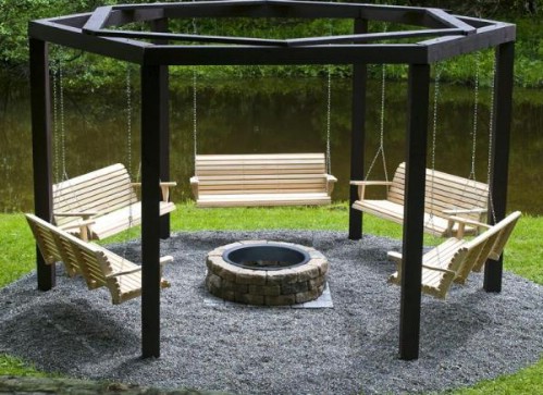 Build Swings Around Your Fire Pit