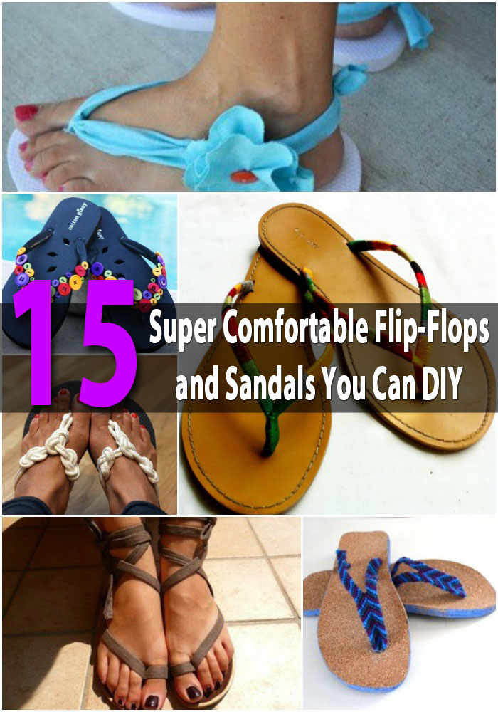 15 Super Comfortable Flip-Flops and Sandals You Can DIY