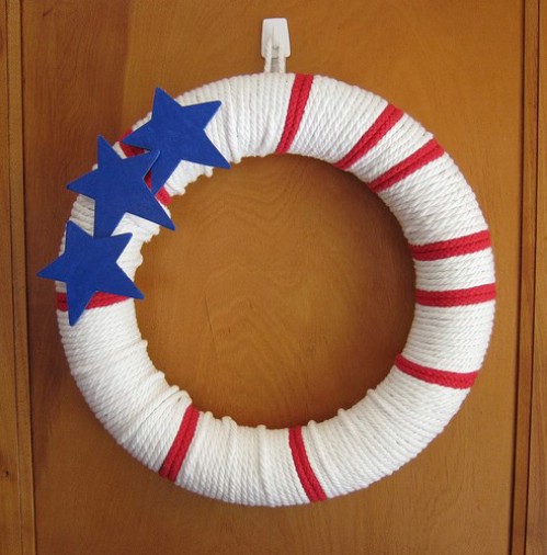 Stars and Stripes Rope Wreath