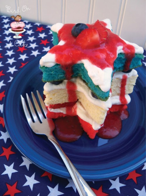 Patriotic Mini Star Cakes