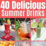 Summer drinks collage