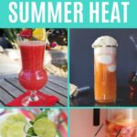 Summer drinks collage