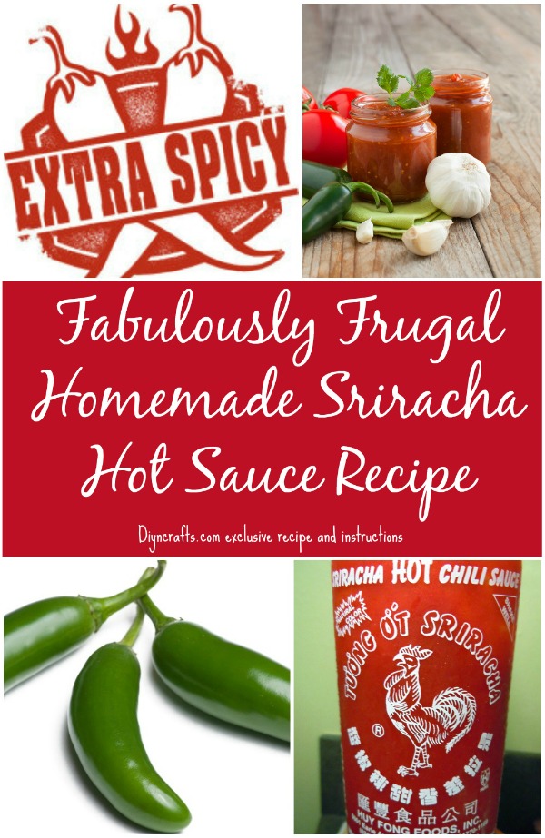 Fabulously Frugal Homemade Sriracha Hot Sauce Recipe