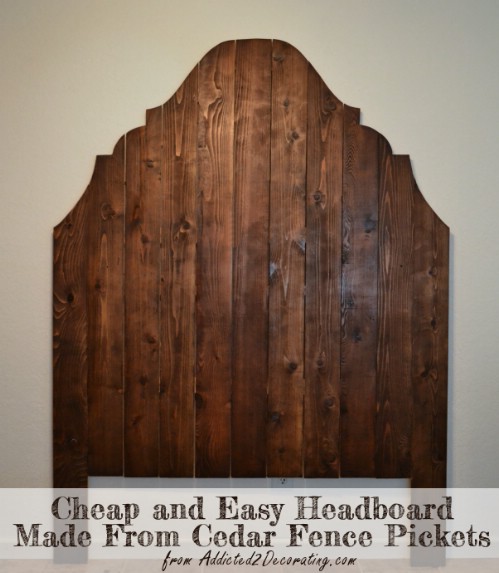 Cedar Fence Picket Headboard