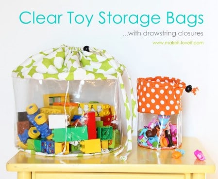 Clear Toy Storage Bags