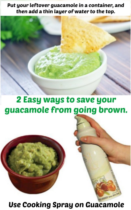 Save your guacamole from going brown.