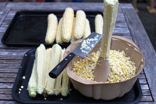 Get corn off the cob easily and neatly.