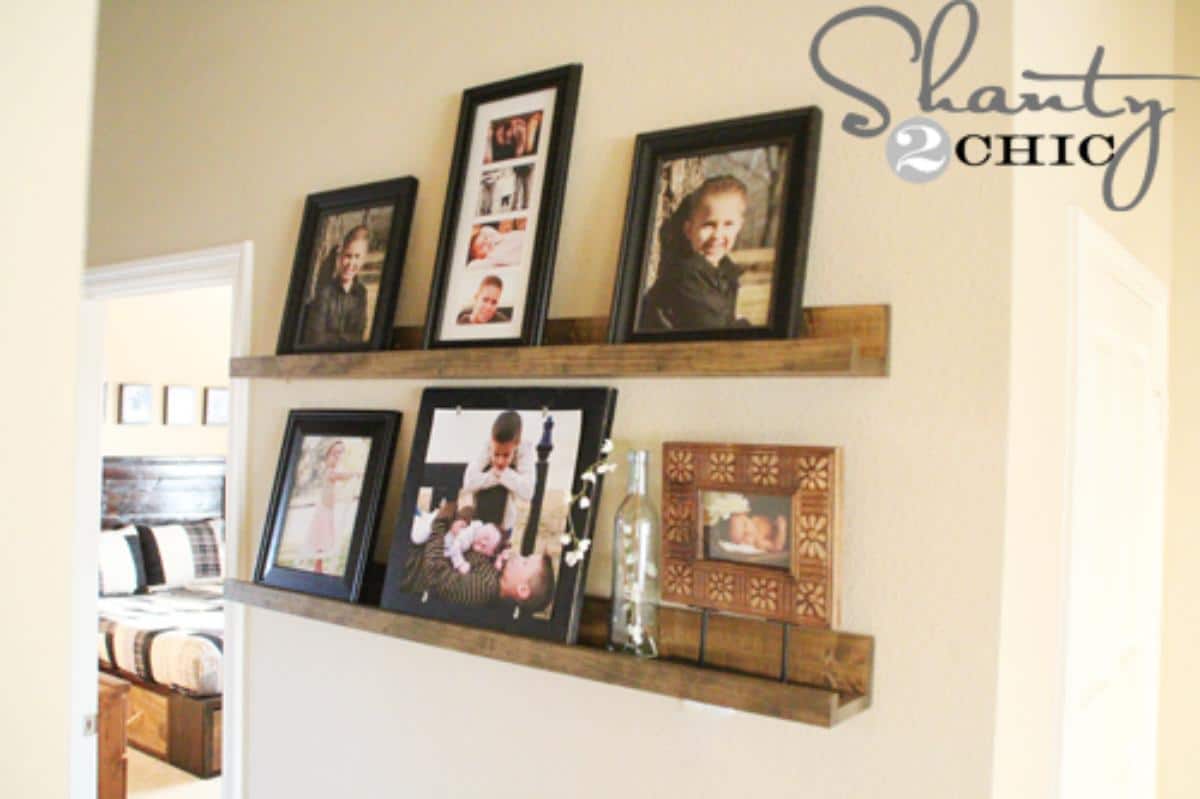DIY Beautiful Picture Shelves