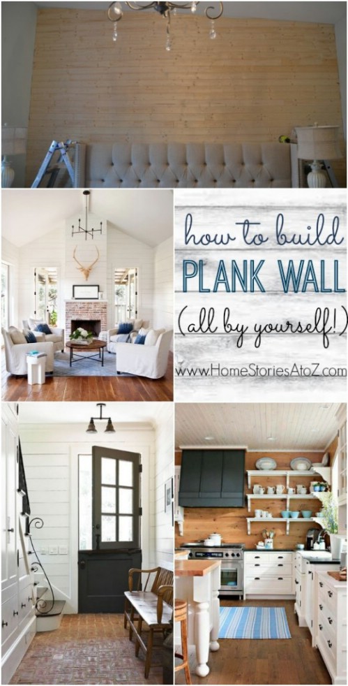 Tongue and Groove Plank Wall