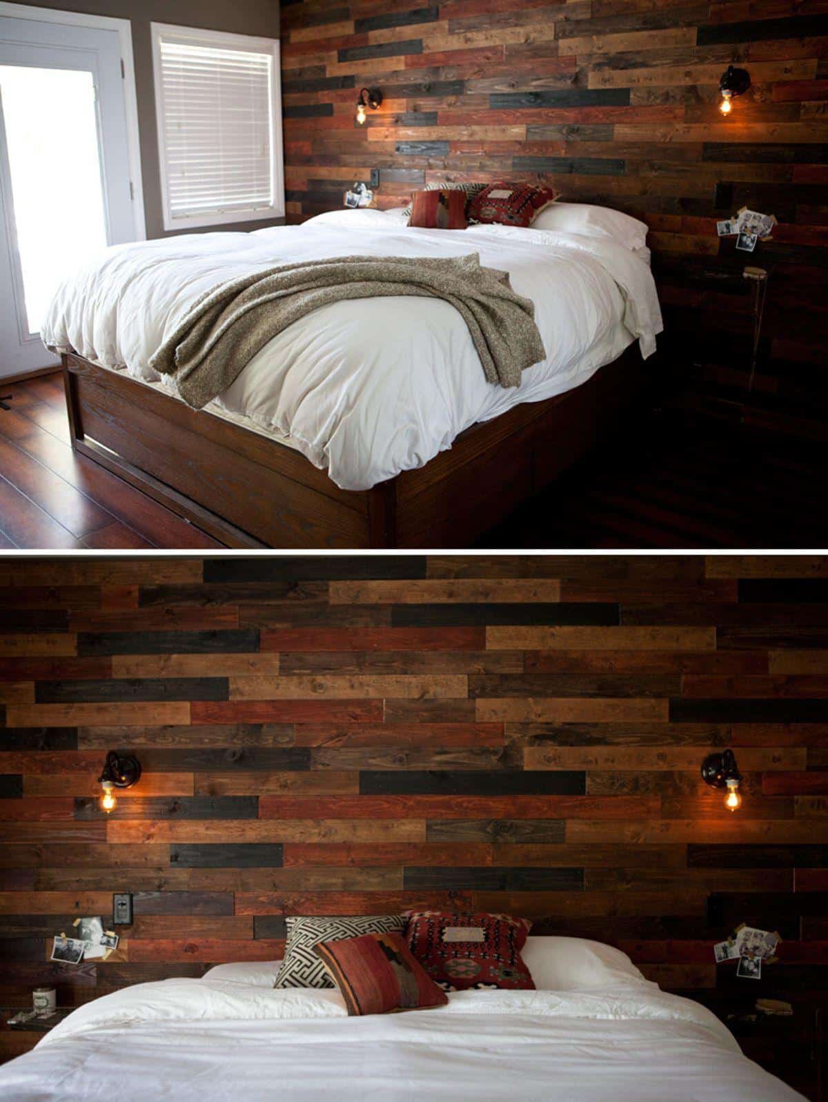 Multi-Colored Bedroom Wall