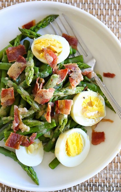 Asparagus, Egg and Bacon Salad