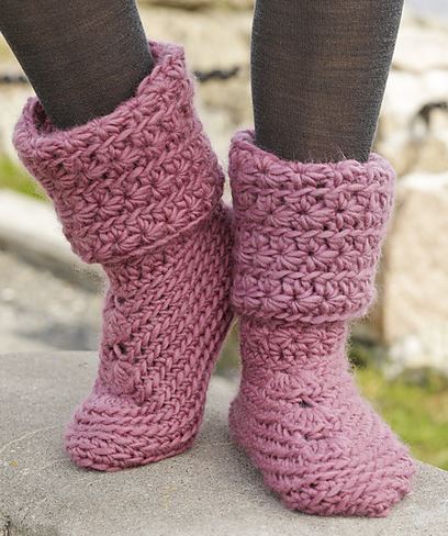 Sweet Spirited by Drops Design - Cutest Knitted DIY: FREE Pattern for Cozy Slipper Boots