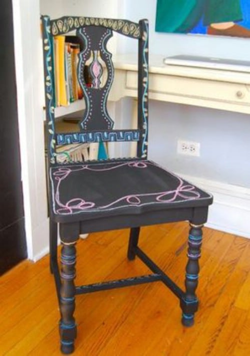 Decorate a chair.