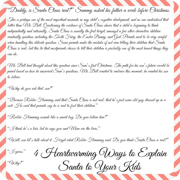 How do you tell your kid santa isn t real 4 Heartwarming Letters To Explain Santa To Your Kids Diy Crafts