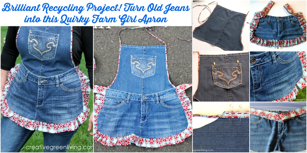 Brilliant Recycling Project! Turn Old Jeans into this Quirky Farm Girl ...