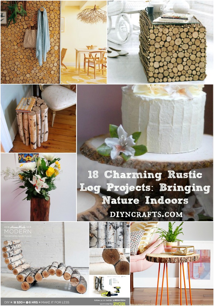 DIY wooden log and slice home decor ideas - Craftionary .