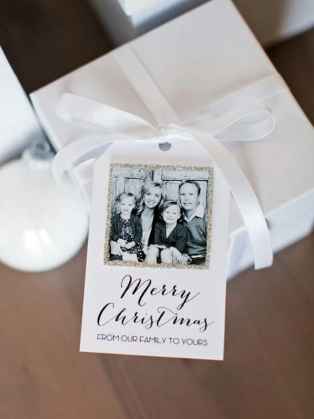 Printable family gift tags – add a photo!