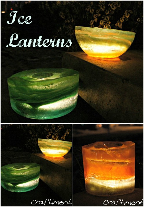Ice Lanterns - 20 Magical DIY Christmas Home Decorations You'll Want Right Now