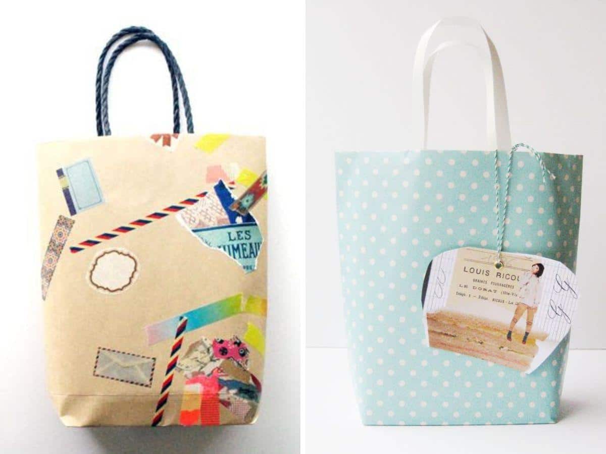 Two DIY gift bags