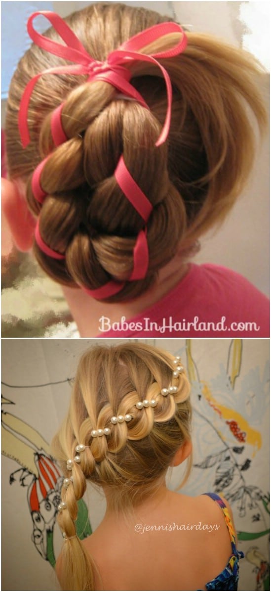 Four-Strand Ribbon Braid - 12 Super Cute DIY Christmas Hairstyles for All Lengths