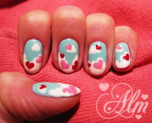 Love is in the Air - 20 Ridiculously Cute Valentine’s Day Nail Art Designs