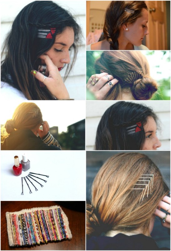 Painted Pins - 21 Unexpectedly Stylish Ways to Wear Bobby Pins