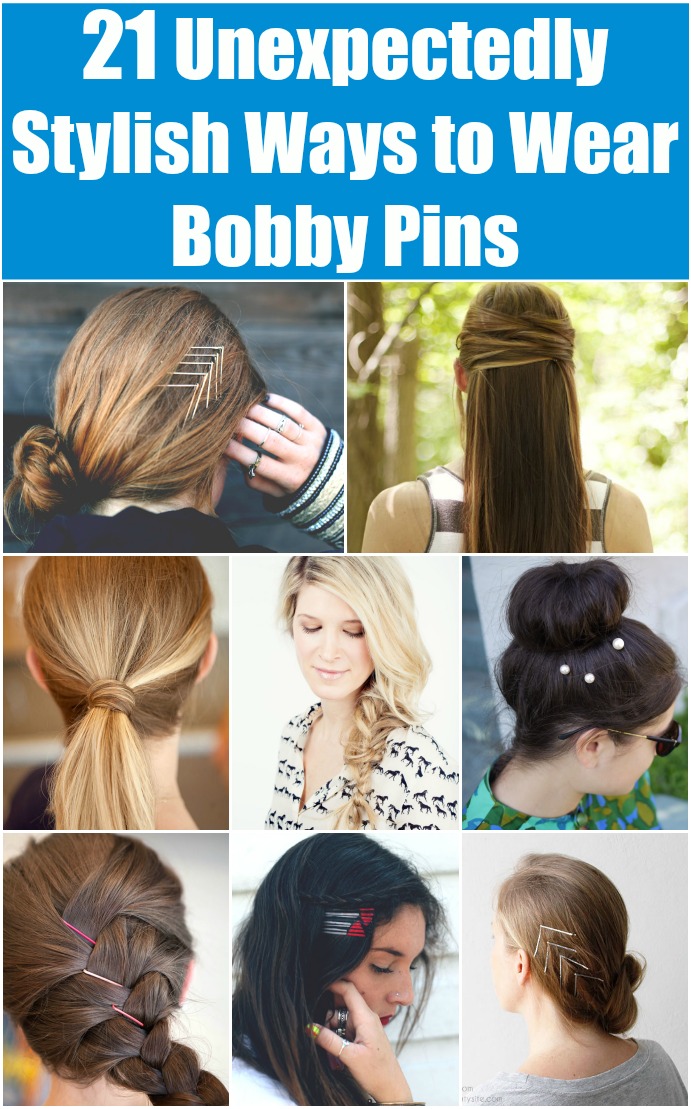 21 Unexpectedly Stylish Ways to Wear Bobby Pins (Cute and easy hairstyles) 