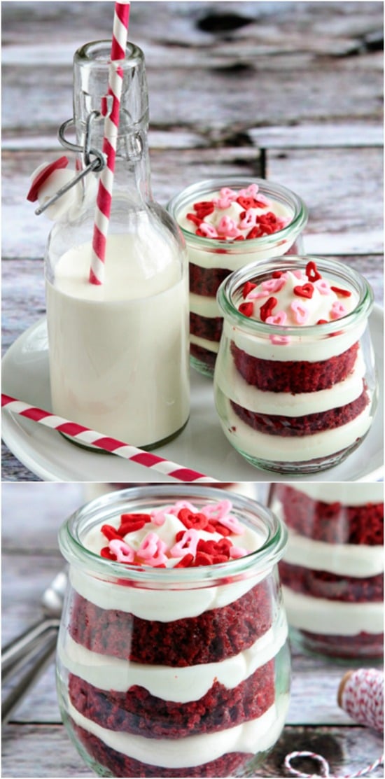 Red Velvet Cake - 8 Heavenly Cakes and Desserts in Jars That Won't Let You Down