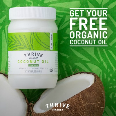 Get a FREE jar of Organic Coconut Oil at Thrive Market! - 200 Brilliant Uses For Coconut Oil That Will Change Your Life Forever