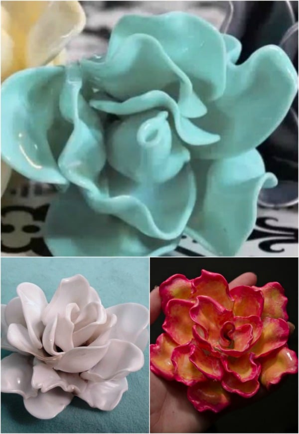 Brilliant Repurposing Project: How to Make Roses out of Plastic Spoons