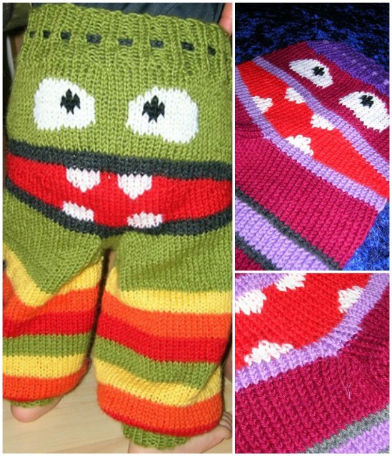 Knit These Adorable Monster Pants for Your Favorite Little Monster (Free Pattern)
