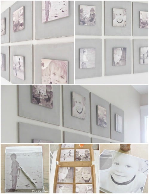 Chalk Paint Wood Board - 20 Cleverly Creative Ways to Display Your Cherished Photos
