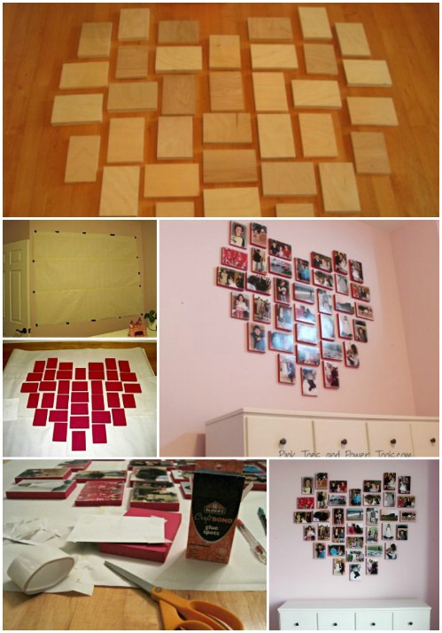 Heart Collage - 20 Cleverly Creative Ways to Display Your Cherished Photos