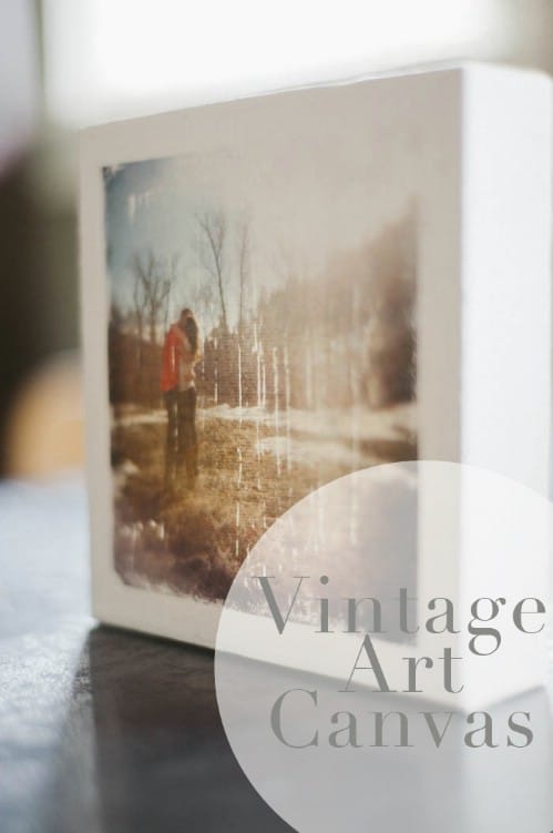 Vintage Canvases - 20 Cleverly Creative Ways to Display Your Cherished Photos
