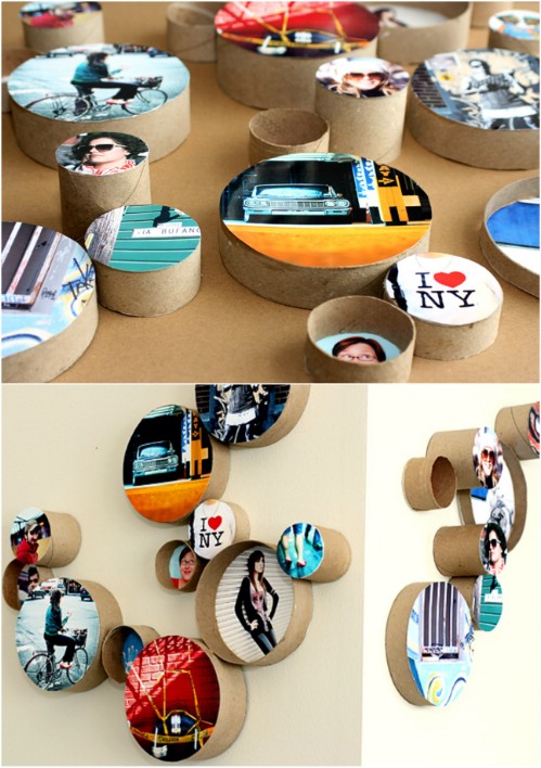 Round Cardboard Frames - 20 Cleverly Creative Ways to Display Your Cherished Photos