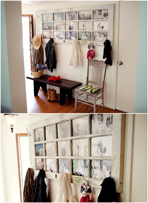Recycled Door - 20 Cleverly Creative Ways to Display Your Cherished Photos
