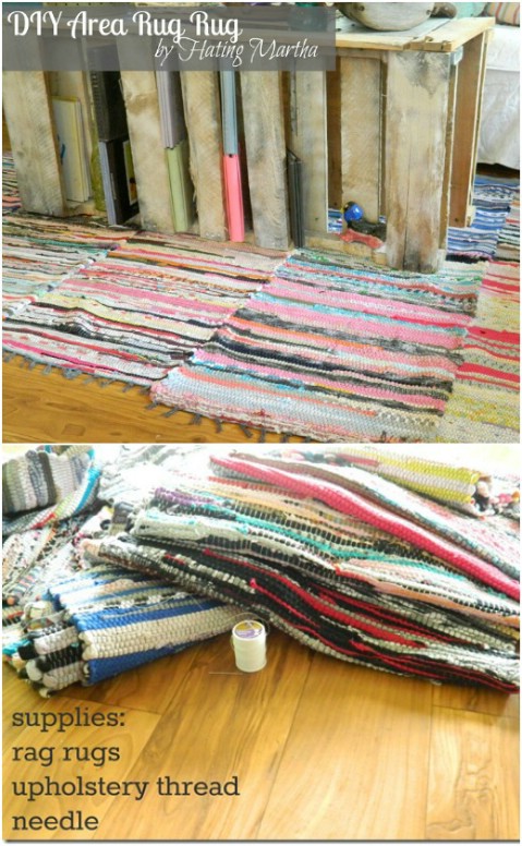 Shabby Chic Rags - 30 Magnificent DIY Rugs to Brighten up Your Home
