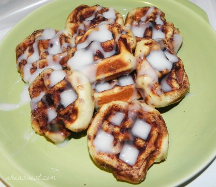 Cinnamon rolls - 35 Delicious Foods You Didn't Know You Could Cook in Your Waffle Iron