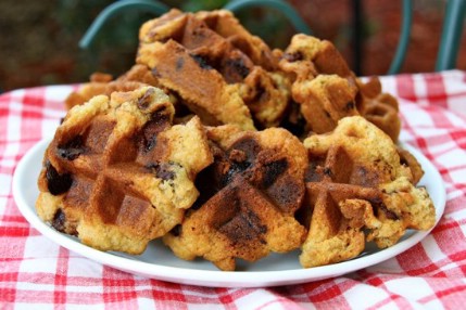 Chocolate chip cookies - 35 Delicious Foods You Didn't Know You Could Cook in Your Waffle Iron