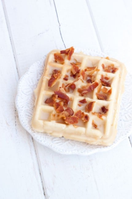 Maple bacon waffle donuts - 35 Delicious Foods You Didn't Know You Could Cook in Your Waffle Iron