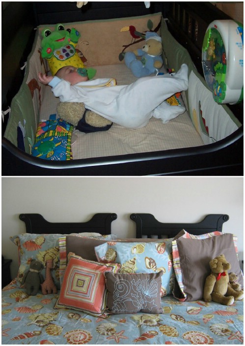 Headboard - 20 Delightfully Creative and Functional Ways to Repurpose Old Cribs