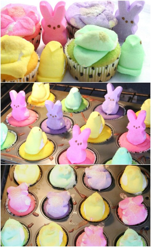 Peep-Topped Cupcakes