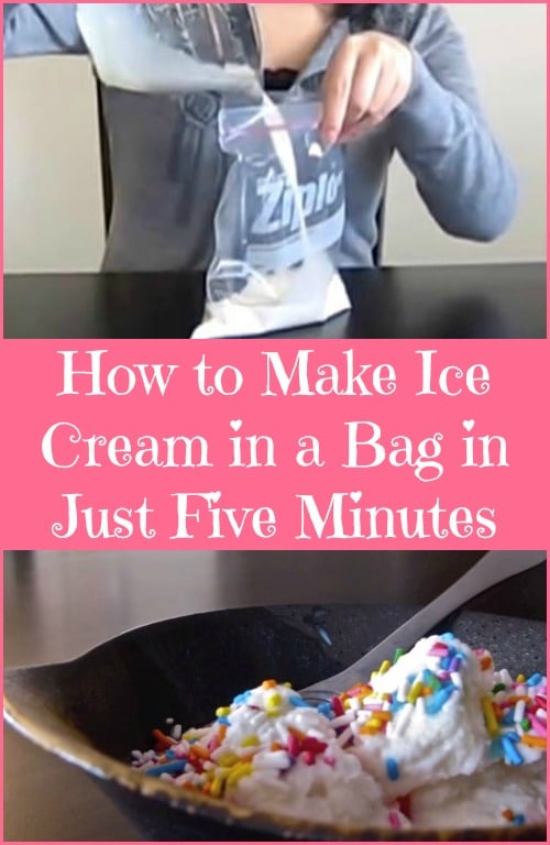 Seeing is Believing – How to Make Ice Cream in a Bag in Just Five Minutes... Yumm
