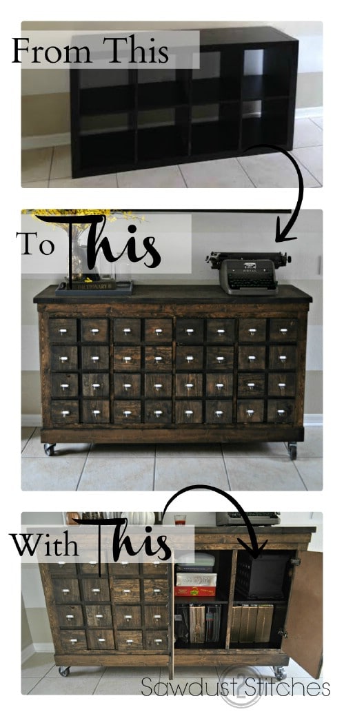 Apothecary cabinet - 50 Decorative Rustic Storage Projects For a Beautifully Organized Home